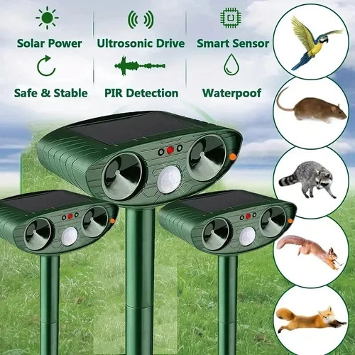 Ultrasonic solar cat dog - ultrasonic,