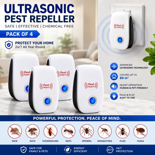 4pack electric ultrasonic pest - electric,