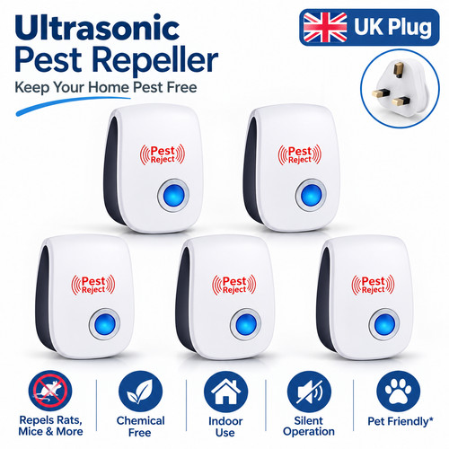 Ultrasonic pest repeller - 5x,