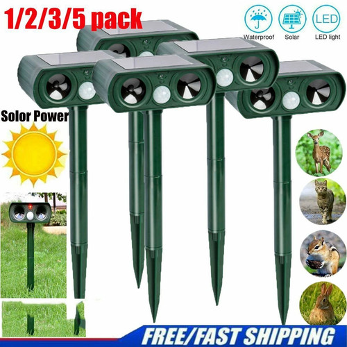 Ultrasonic solar cat dog - 3x,