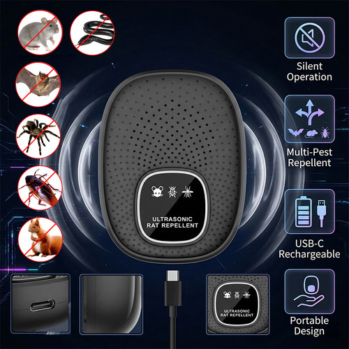 New ultrasonic mouse repeller - new,