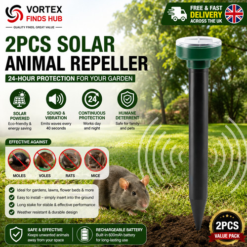Ultrasonic garden deterrent - 2x,