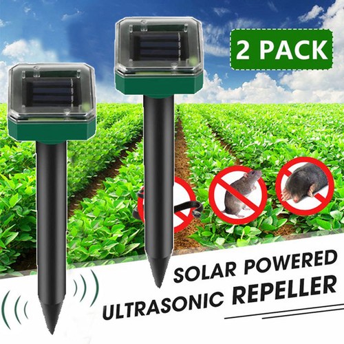 2pcs solar repeller ultrasonic - 2pcs,