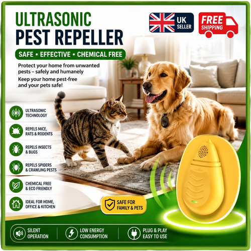 Ultrasonic pest repeller - pest, plug